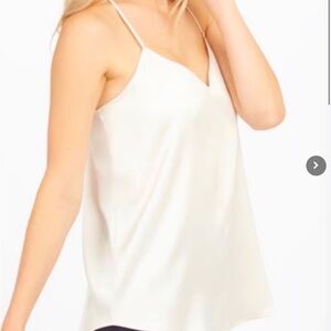 Spanx Ivory V-Neck Racer Back Camil NWT Plus 1X